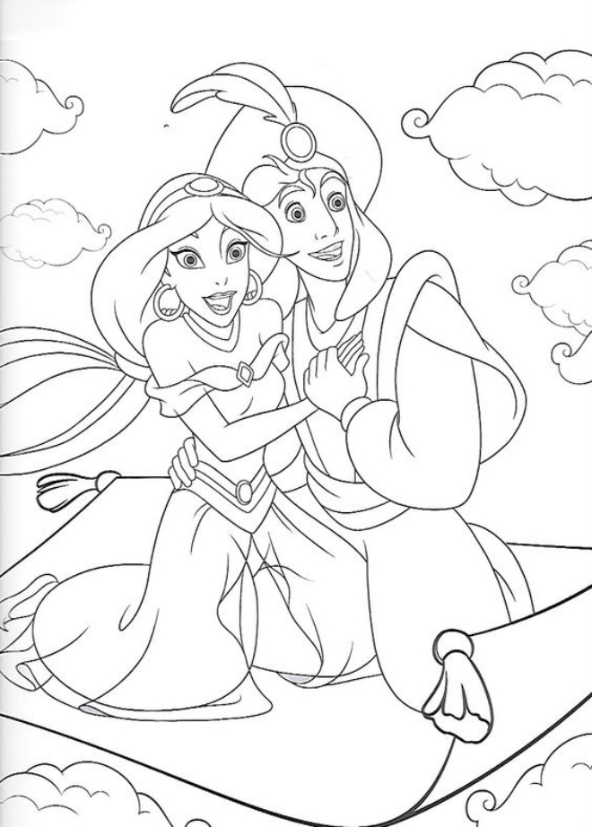 Hoàng tử Aladdin và công chúa Jasmine